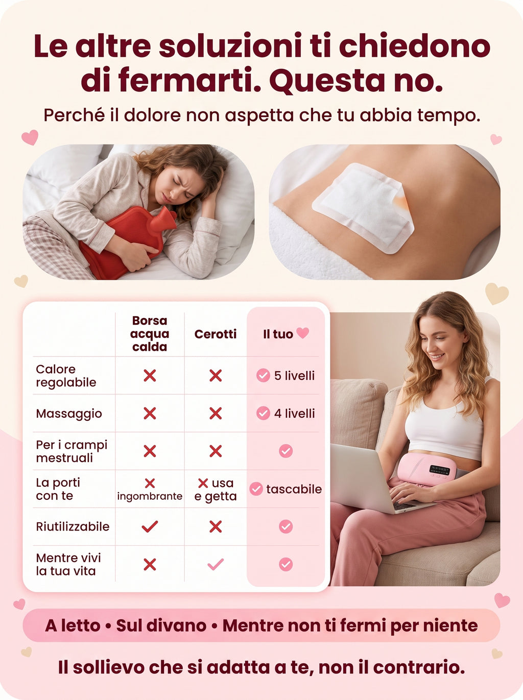 Cintura mestruale PREMORA™️ contro i dolori mestruali.