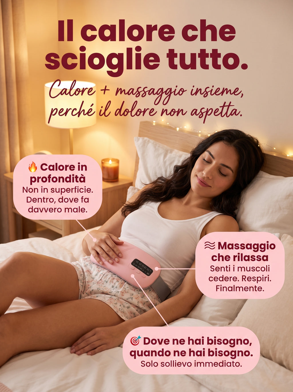 Cintura mestruale PREMORA™️ contro i dolori mestruali.